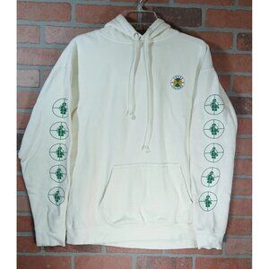 Cross Colours Public Enemy Hoodie Mens Medium Cream Fight the Power Sweatshirt